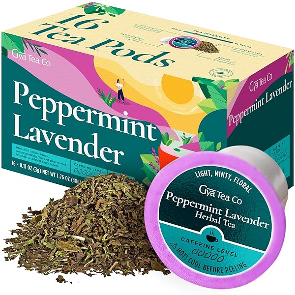 GYA TEA CO PEPPERMINT LAVENDER HERBAL TEA POD...