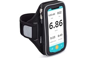 Sporteer Velocity V6 Running Armband - Compatible with iPhone 16, 16 Pro, 15, 15 Pro, 14, 14 Pro, 13, 13 Pro, iPhone12/12Pro,