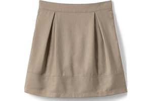 Lands' End School Uniform Girls Solid Pleated Skort Top of Knee