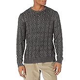 Goodthreads Men's Soft Cotton Cable Stitch Crewneck