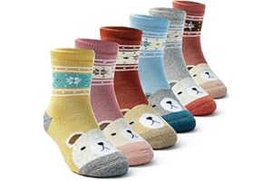Kids Christmas Socks Boys Warm Winter Socks Girls Thermal Cotton Crew Socks