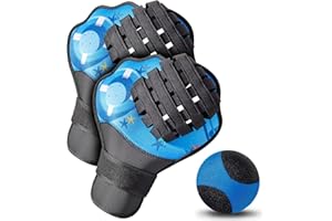 Strdfeve Water Ball and Gloves Set,Water Bouncing Balls Catch Mitt,Pool Baseball Catching Mitt for Beach Games,Play Catch Skip Ball and Glove
