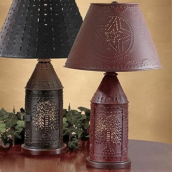 red table lamps amazon