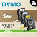 Dymo Authentic D1 Labels 9 mm x 7 m Black Print on Clear Tape Made in Europe view 3