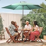 VonHaus Parasol 2.7M Garden Patio Umbrella Sun Shade with Tilt view 8