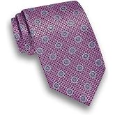 David Donahue Men's 100% Italian Silk Neck Tie, Handmade in USA