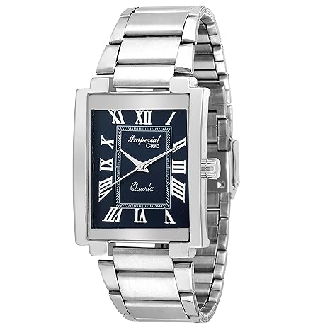 Mens Old-Roman Numericals Blue Analog Watch (wtm-050)