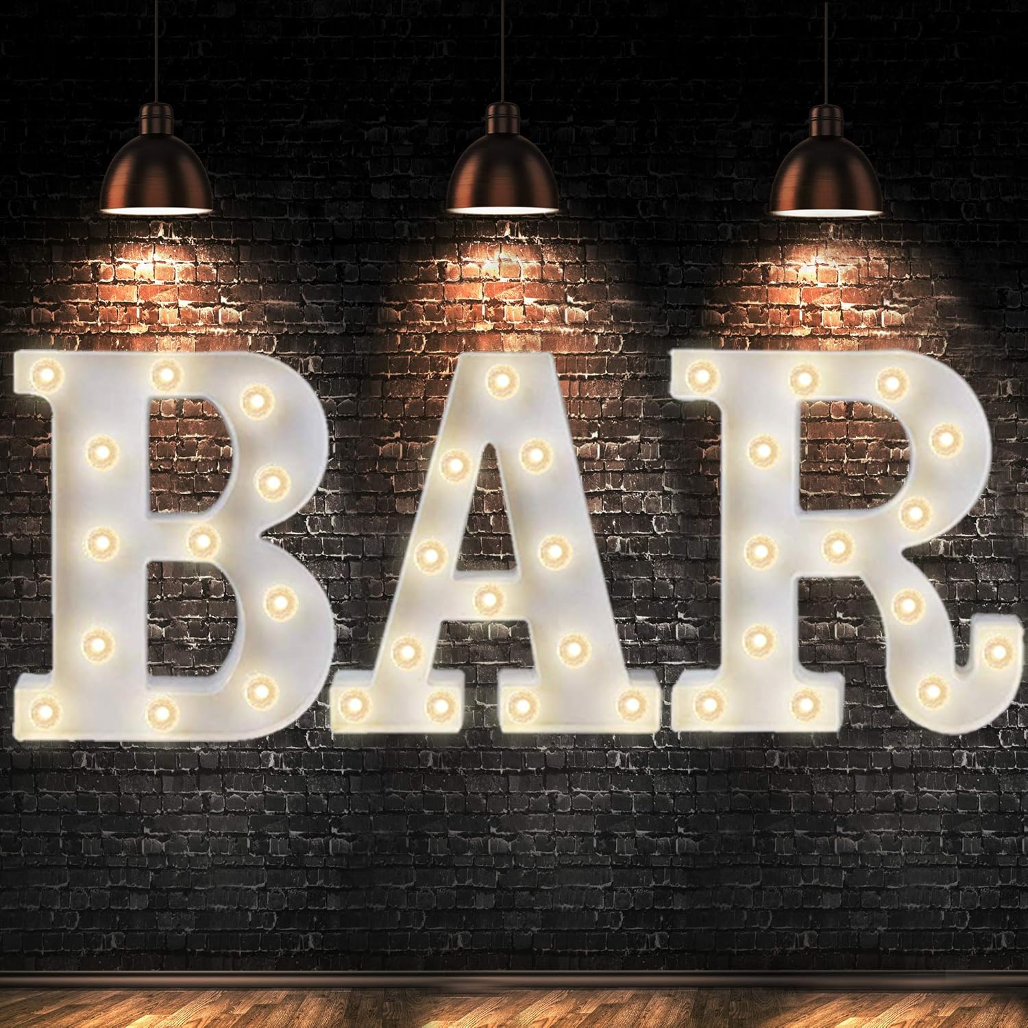 BAR Illuminated Marquee Bar Sign Lighted LED Marquee