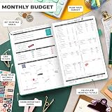 Clever Fox Budget Planner - Monthly Budgeting 12-Month Tracker A5 Turquoise view 3