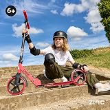 Zinc Cruise Kids Scooter Big Wheel 200mm Foldable 2-Wheel Red Black view 9