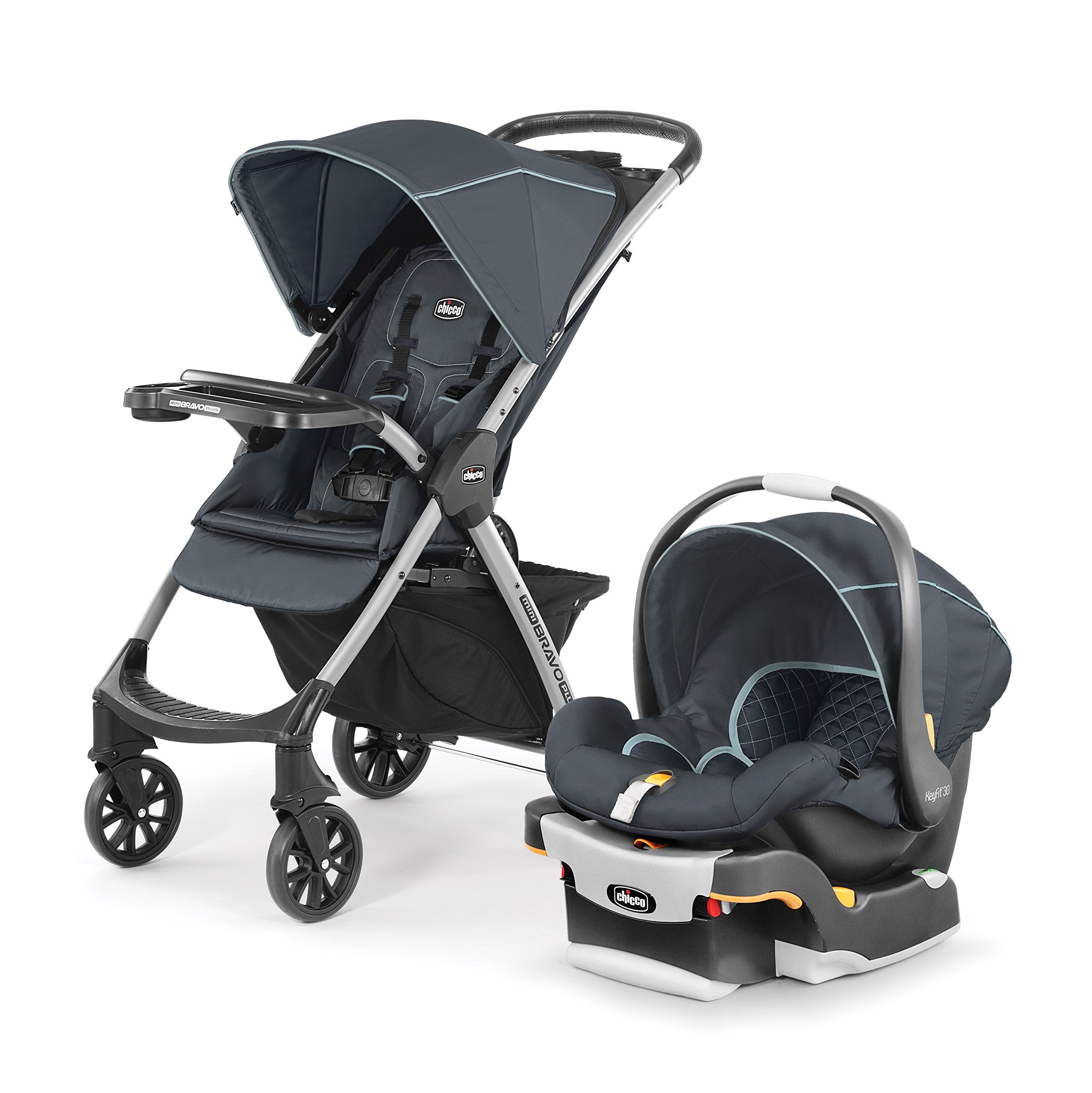 Chicco Mini Bravo Plus Travel System, Midnight