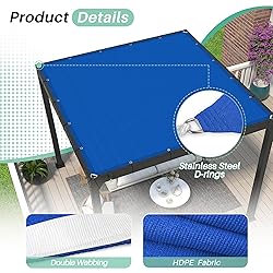 SunnyRoyal 17'x36' Sun Shade Sail Straight Edge