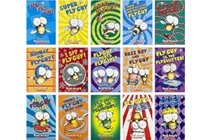 FEISINA A Library of Fly Guy 1-15 Complete Collection Series Boxed Set, 15 Books Full Set
