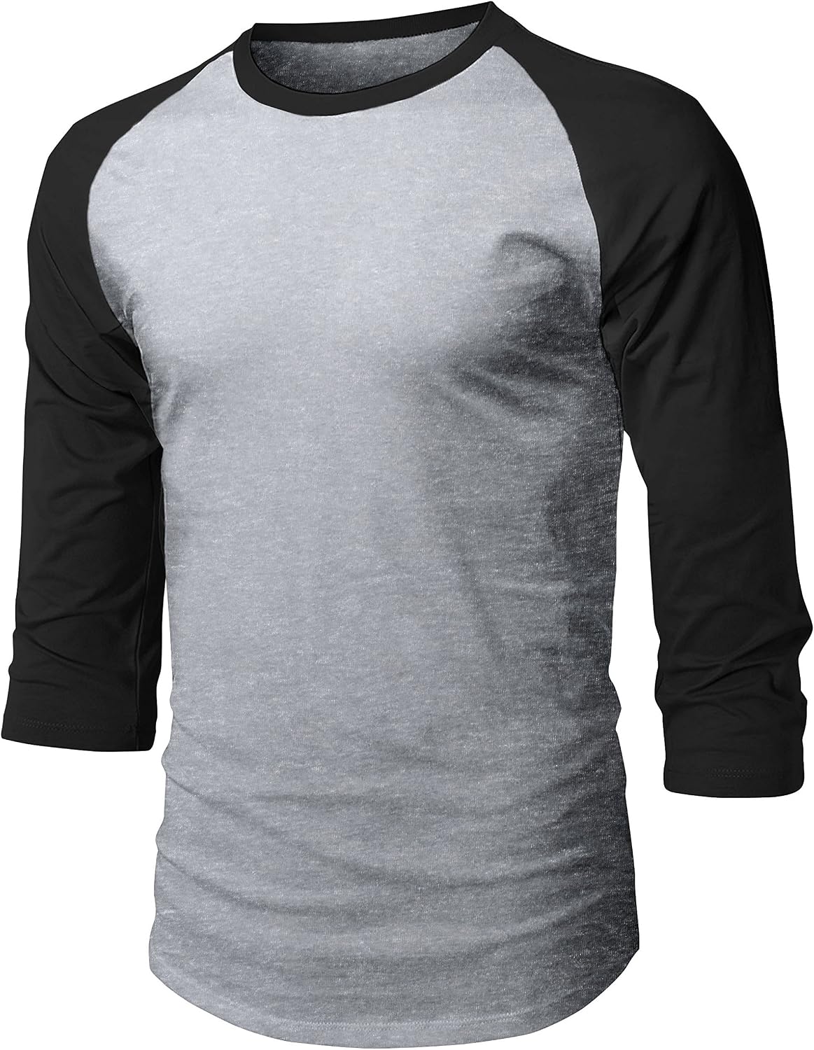Hat And Beyond Men's Baseball Raglan T-Shirt - 3/4 Sleeve, Cotton Jersey, Classic Fit, Sizes S-3XL (White/Camo) - View #10