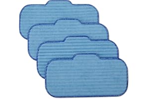 �鶹�� Basics Steam Mop Replacement Pads, Washable for All Hard Floors, 4-Pack