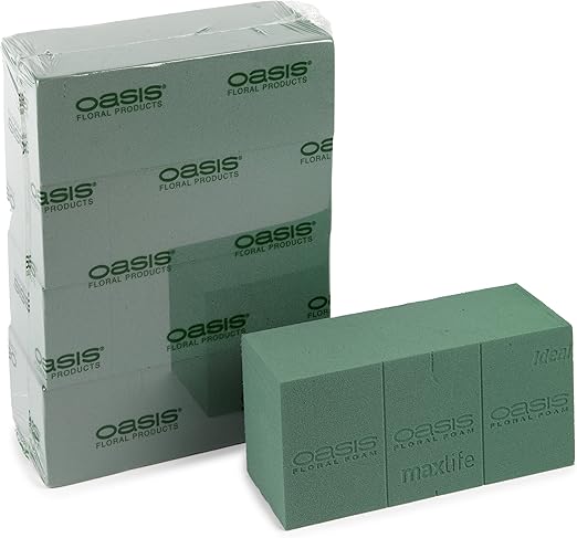 Oasis® - Espuma MaxLife Ideal para Flores (La Caja Contiene 4 Bloques): Amazon.es: Jardín
