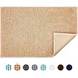 JARITTO Badematte Chenille - Rutschfester Badezimmerteppich 40x60 Cm