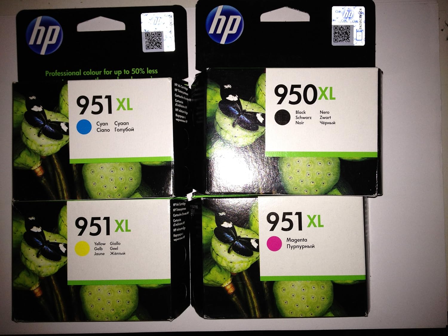 4 Original XL Druckerpatronen für HP Officejet Pro 8100 Eprinter, 8600