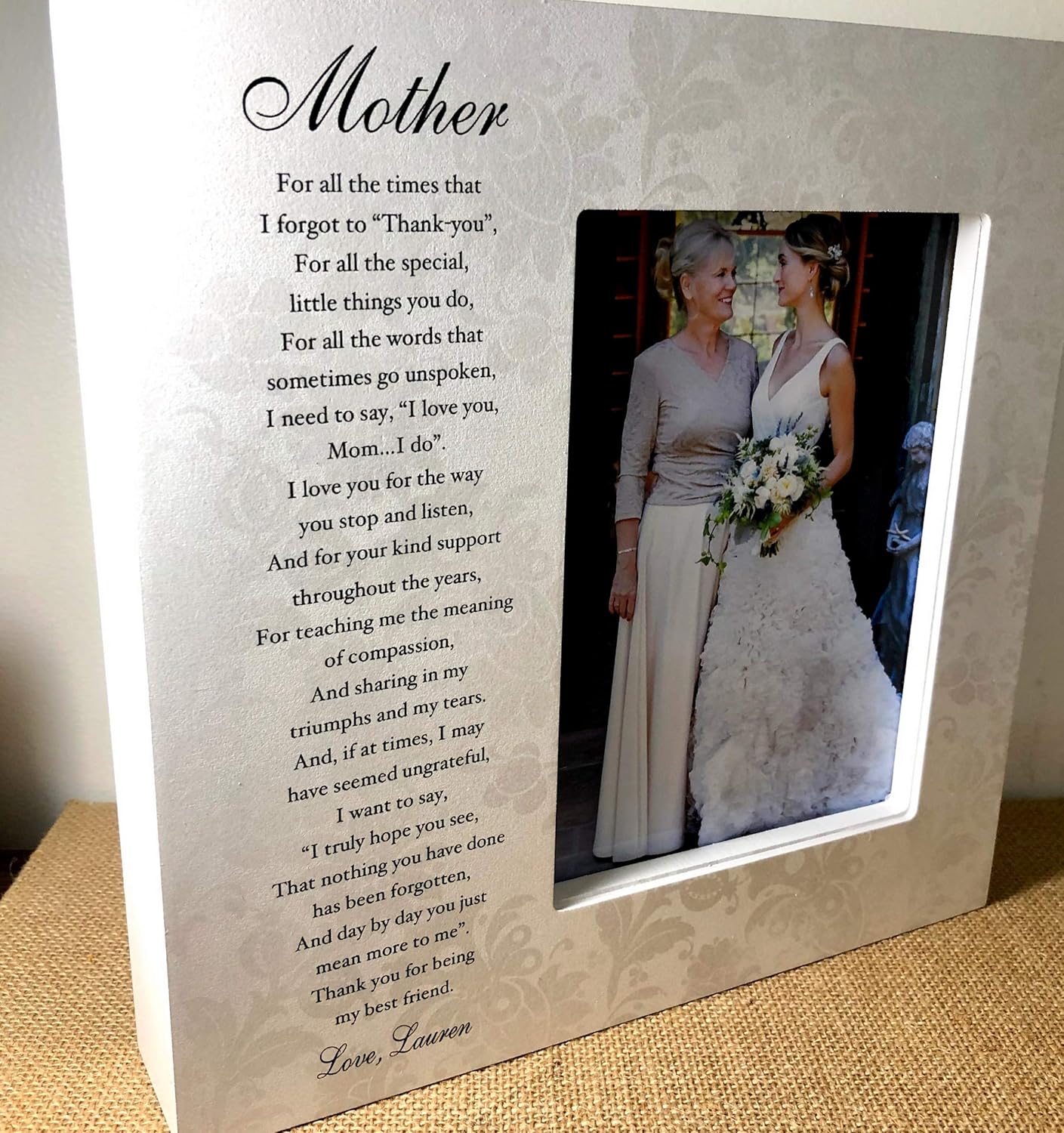 mother of the bride picture frame