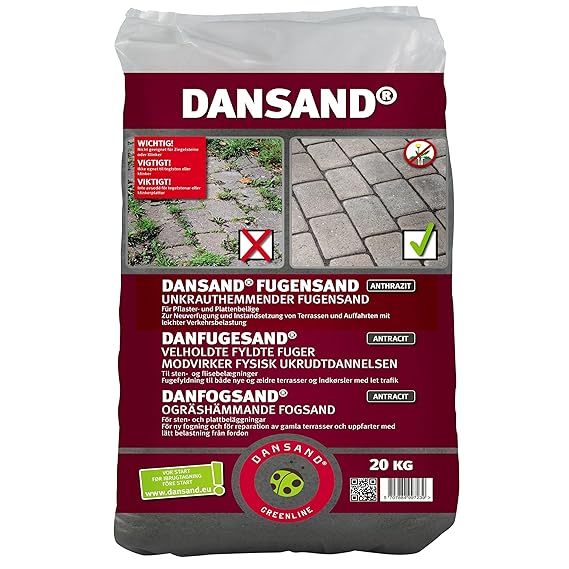 Dansand Fugensand 'anthrazit' 20Kg für Fugenbreite 1 - 5mm