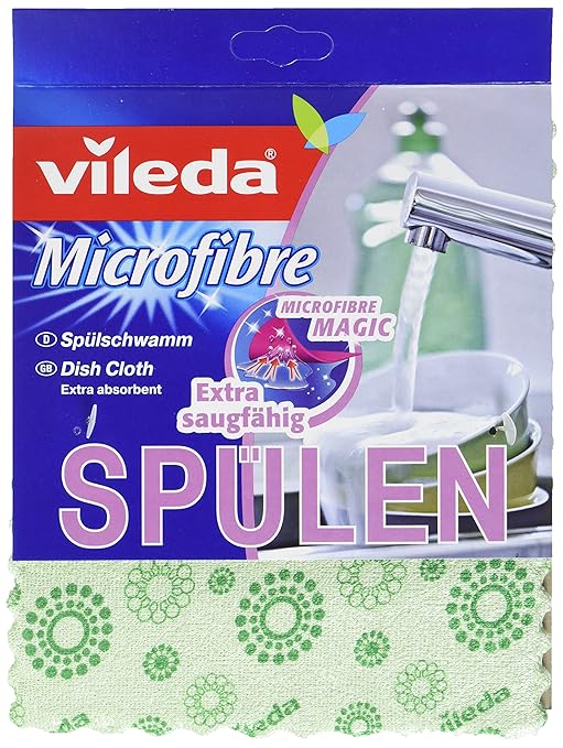 Vileda Microfaser Spülschwamm mit besonders hoher Saugfähigkeit