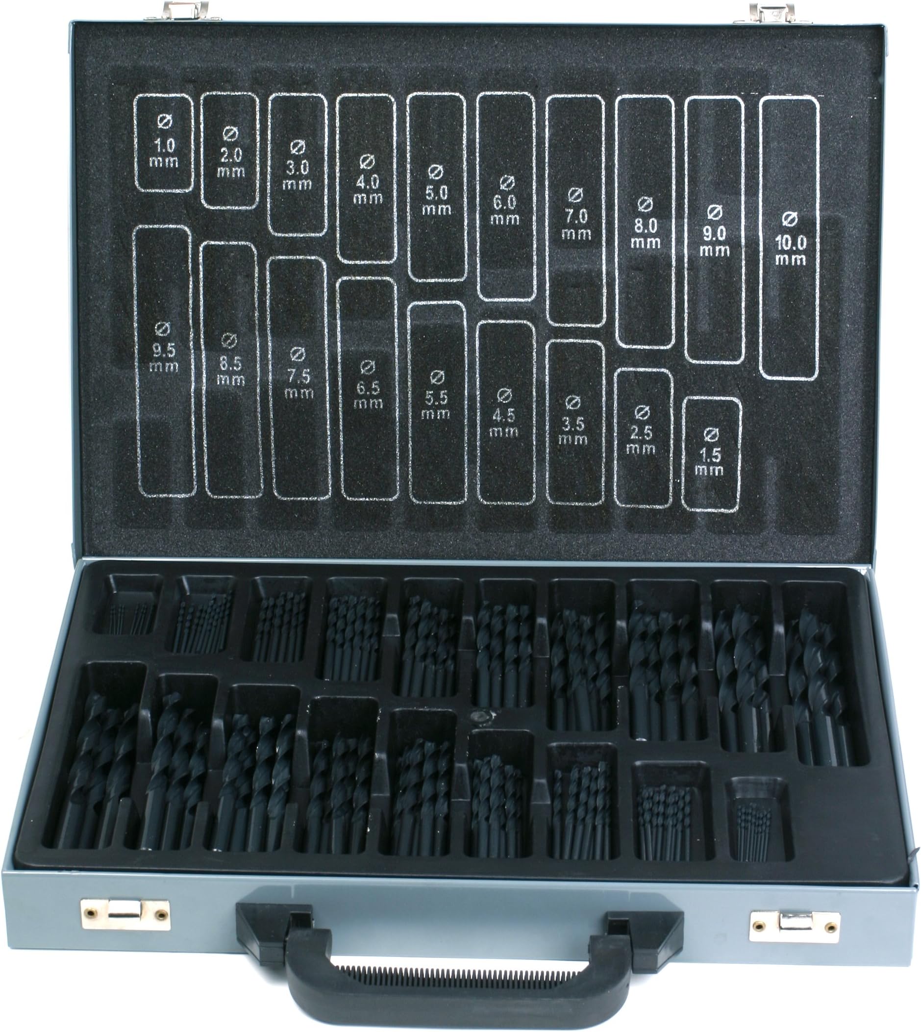 Profi 170-pcs. Twist Drill Set DIN 338 HSS-R 1-10,0mm