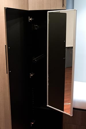 Amazon Com Qline Full Length Pull Out Closet Mirror Home Kitchen