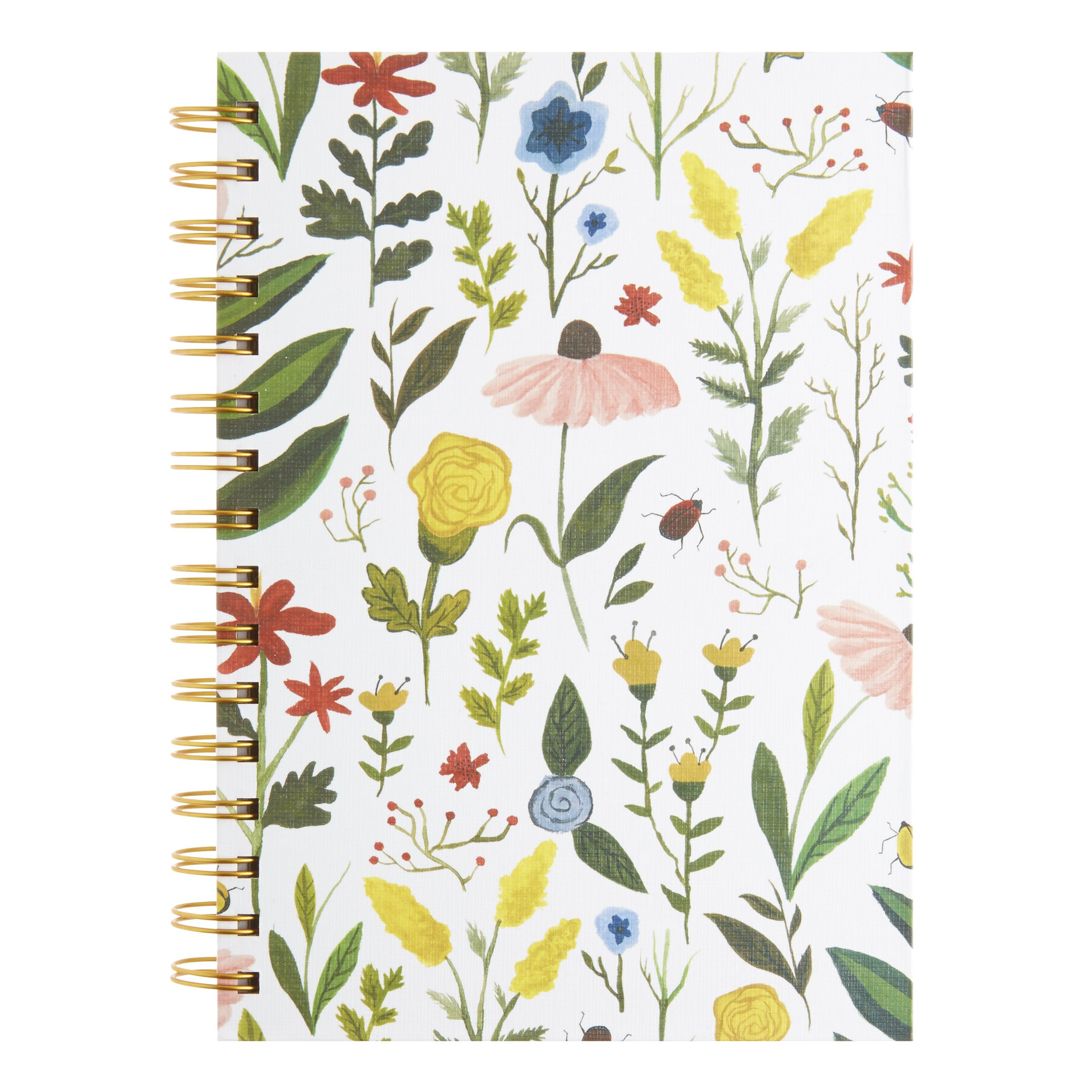 C.R. Gibson Romantic Floral Spiral Notebook and Pen Set, 160 pgs.