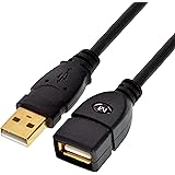 Mediabridge USB 2.0 - USB Extension Cable (6 Inches) - A Male to A Female with Gold-Plated Contacts