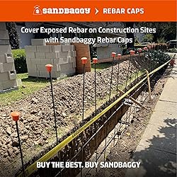 Sandbaggy Rebar Mushroom Safety Caps | for Rebar #3