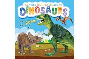 Little Hippo Books Dinosaurs - A Noisy Touch and Feel Sensory Book Featuring Dinosaur Sounds (Little Listener’s Library: Baby & Toddler Premium Sound Books)