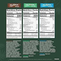 ALOHA Organic Plant Based Protein Bars - 6 Flavor