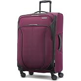 American Tourister 4 KIX 2.0 Expandable Softside Luggage with Spinner Wheels, 24 SPINNER, PURPLE ORCHID