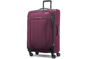 American Tourister 4 KIX 2.0 Expandable Softside Luggage with Spinner Wheels, 24 SPINNER, PURPLE ORCHID