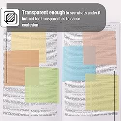 Mr. Pen- Transparent Sticky Notes, 3x3, 600