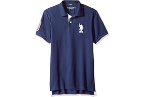 U.S. Polo Assn. Men's Short Sleeve Slim Fit Solid Pique Polo Shirt