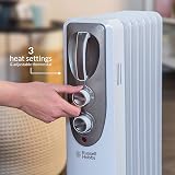 Russell Hobbs 1.5kW Oil Filled Radiator 7 Fin White RHOFR5001 3 Heat Settings view 3