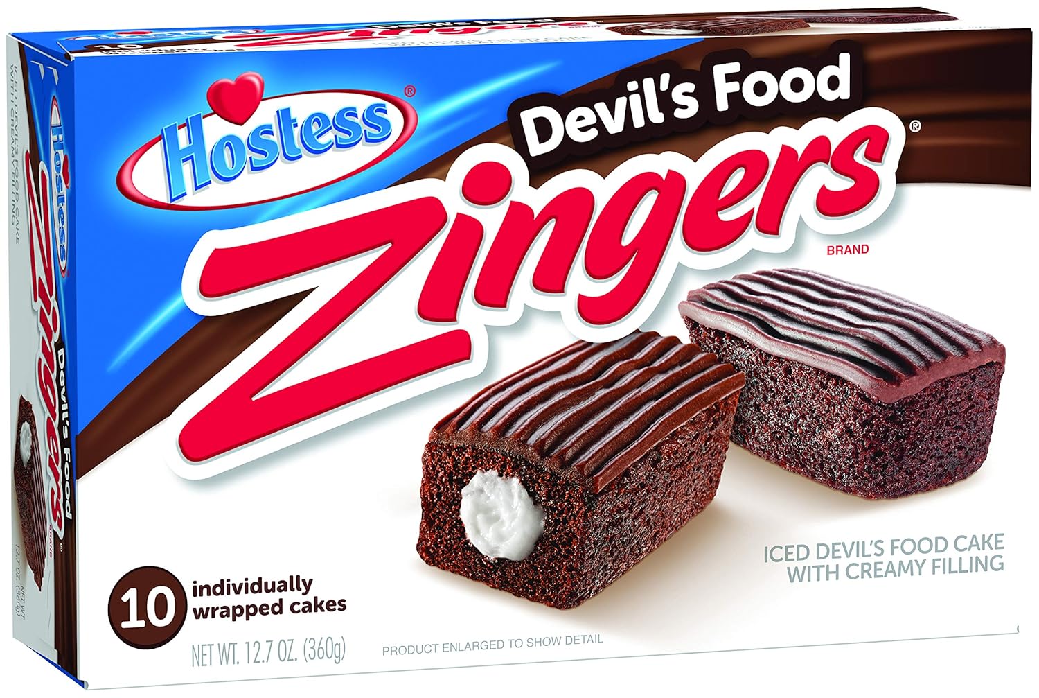 Hostess Zingers Devil S Food 10 Count Pack Of 6 Amazon Com Grocery Gourmet Food
