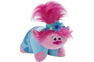 Pillow Pets DreamWorks Poppy Stuffed Animal – Trolls World Tour Plush Toy, 1 Count (Pack of 1) Pink