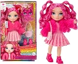 Rainbow High Littles Magenta Monroe 14 cm Doll with Pet Kitty Pink Dress