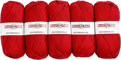 Amazon Co Jp Valley Yarns Haydenville 5パック 洗濯 可能なウーステッドウェイト糸 60 スーパーウォッシュメリノウール 40 アクリルマイクロファイバー レッド Haydenville 5 Pack ホーム キッチン