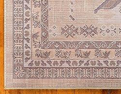 Unique Loom Taftan Collection Border Geometric