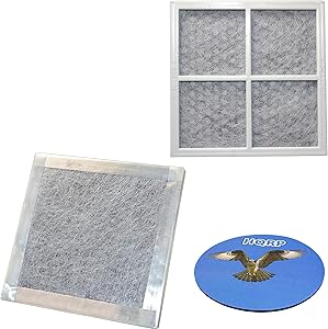 HQRP 2-Pack Air Filter for Kenmore 79573063410 79573065410 79573153610 79573157610 79573163610 79573165610 79573167610 79574012410 79574012411 79574013410 79574013411 Refrigerator + HQRP Coaster