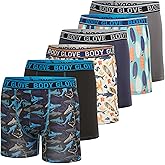 Body Glove Boys Boxer Briefs Pack of 4, 5 or 6 Comfortable and Durable Underwear