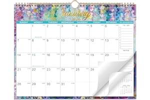 ARTFAN 2024 Calendar - 2024 Wall Calendar, Jan. 2024 - Dec. 2024, 14.7" x 11.5", 12 Monthly Wall Calendar 2024, Twin-Wire Binding + Hanging Hook + Thick Paper + Julian Dates - Purple