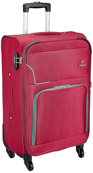 Princeware Basel Polyester 68 cms Maroon Softsided Check-in Luggage (6736 -MR)