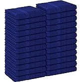 Utopia Towels, Salon Towel, Pack of 24, Not Bleach Proof, 16 by 27 Inches, Highly Absorbent Cotton Towels for Hand, Gym, Beauty, Spa, and Home Hair Care, Royal Blue