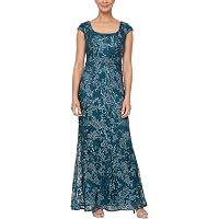 slim fit dress slacks Alex Evenings 84122452 Women's Lace Jacket Dress main image 1