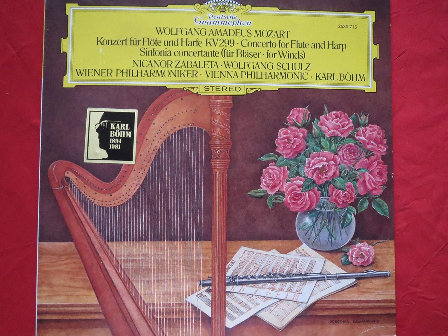 Nicanor Zabaleta, harpe concerto pour flûte et harpe de Mozart