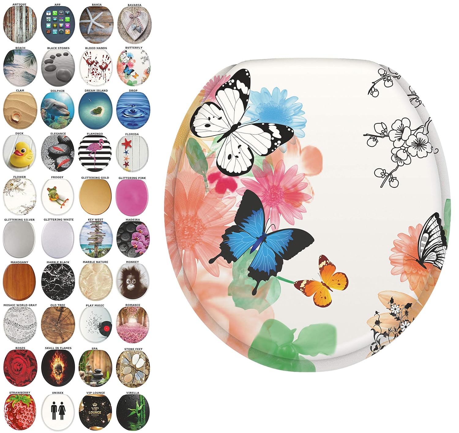 Best toilet seat round butterflies
